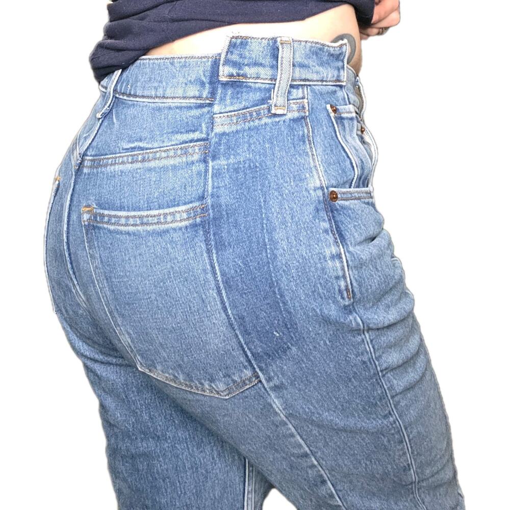 Abercrombie & Fitch 90s Straight Ultra High Rise SZ 29 S Panelled Construction